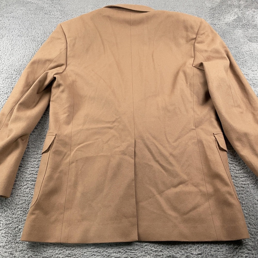 Pendleton Blazer Mens 44 Long Camel Brown Wool Sport Coat Jacket Gold Buttons - Picture 6 of 13